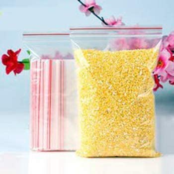 Bigpalycoan Resealable Transparent Zip Lock Pouch Bags Packing Pouch – 7x10 Inch, 1Kg Capacity – Airtight Plastic Zipper Bags for Food, Fruits, Grains, Storage – Pack of 100