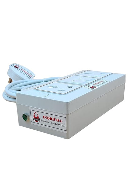INDRICO Electric Extension Switch Board - 16A/20A + 16A/20A with Individual Switches and Heavy Duty (Rating 2000W)