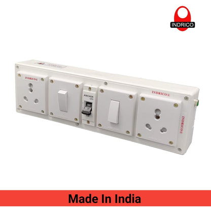 Extension Board for Heavy Appliances, AC/Washing Machine/Fridge/Micro Oven (2+2) 20 AMP 2.5 mm 3 core Copper Wire New