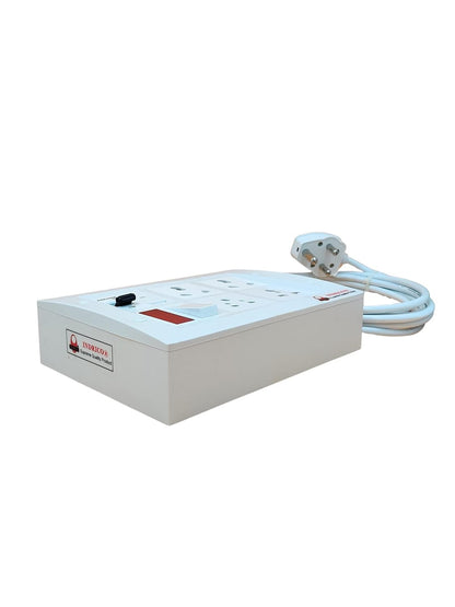INDRICO 16amps Multi Socket Extension AC Switch Board 15amp with MCB 20A 15A 6A Multi Outlet Box Plug with Copper Cord Heavy Duty Wall Mounted White