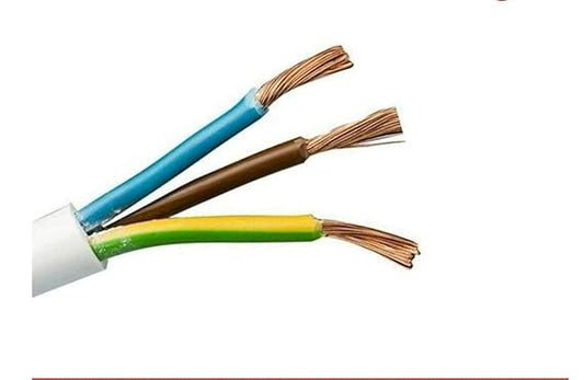 INDRICO® 3 Core Round Copper Wires and Cables (1.0 Sq. mm) for Domestic and Industrial Electric Connections