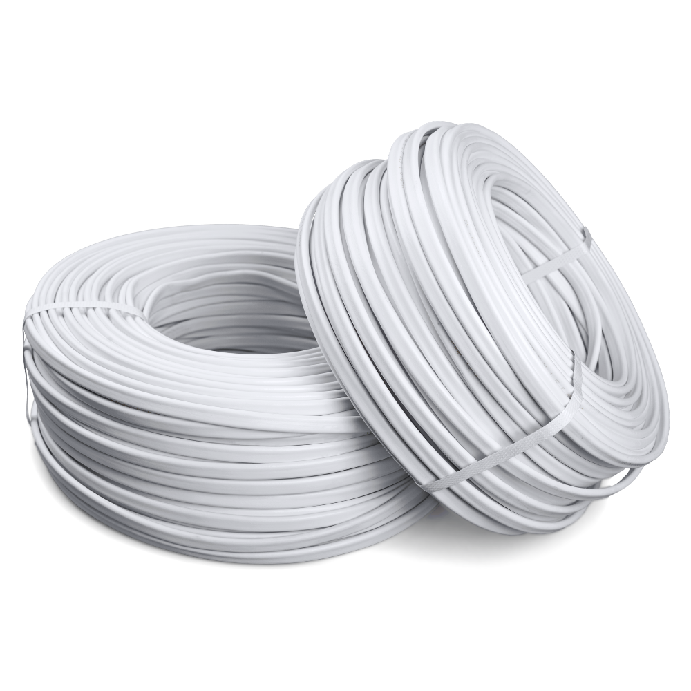 INDRICO® Twin Flat 2 core Copper Wires and Cables 1mm for Domestic and Industrial Electric Connections up to 1500 watts