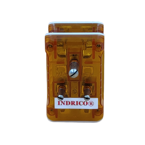 INDRICO 3 Pin Travel Universal Multi Plug International Adapter PVC White