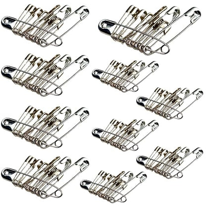 INDRICO Safety Pins for Women, Metallic (Pack of 100)