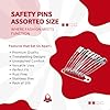 INDRICO Safety Pins for Women, Metallic (Pack of 100)